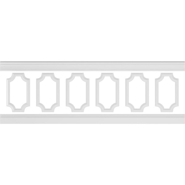 Ekena Millwork Wainscot Paneling Kit, Urethane, 94-1/2 in L, Factory Primed WPKUSC021P032 - main